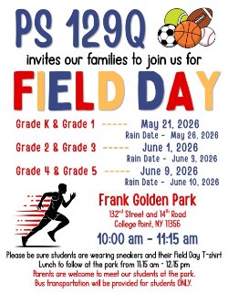 Field Day Kindergarten and 1st grades spanish